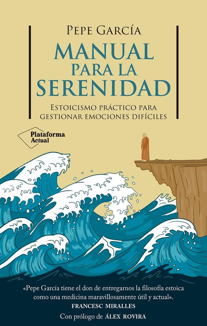 A lo largo de nuestra existencia, la ira, el miedo, el dolor, el apego, la ansiedad, el deseo, el estrés o la envidia serán fieles compañeros de viaje. Son emociones inherentes al ser humano. Por ello, en lugar de intentar evitarlas, parece más razonable aprender a reconocerlas y gestionarlas, no como un lujo, sino como una necesidad ineludible para navegar la vida con serenidad. Para esta ardua tarea, este libro se basa principalmente en dos recursos: filosofía clásica y psicología moderna. Filosofía clásica porque, cuanto más antiguo es el problema, más antigua suele ser la solución. Manual para la serenidad recoge con rigor los aciertos de la filosofía antigua y la psicología actual para combinar lo mejor de ambas disciplinas con el objetivo de afrontar la terapia de las pasiones con ejercicios concretos, simples y prácticos. Tras el gran éxito de Siempre en pie, Pepe García regresa con un manual que propone más de cuarenta ejercicios diseñados no solo para ser leídos, sino vividos. Prácticas en las que debemos entrenarnos para salir indemnes del campo de batalla moderno: nuestra vida cotidiana.