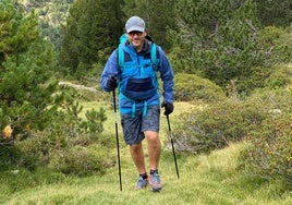 Tomás Navarro, durante uno de sus paseos por la naturaleza.