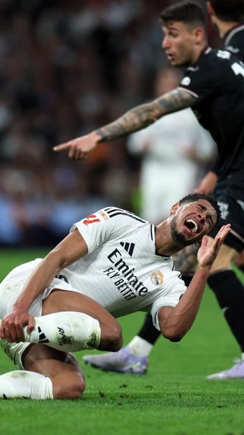 Bellingham se queja de una falta durante el Real Madrid-Leganés