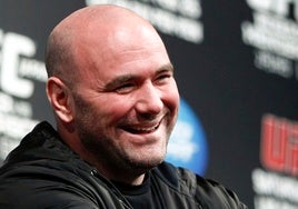 La sonrisa de Dana White al ser preguntado por la pelea de Topuria contra Makhachev: «Veremos cómo se desarrolla...»