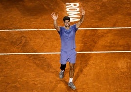 Dónde ver Carlos Alcaraz - Karen Khachanov en televisión y online y a qué hora empieza el partido del Masters 1.000 de Roma hoy