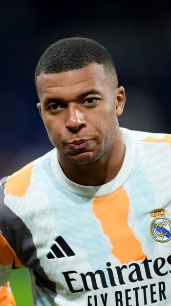 Kylian Mbappe, durante el partido contra el Mallorca este miércoles