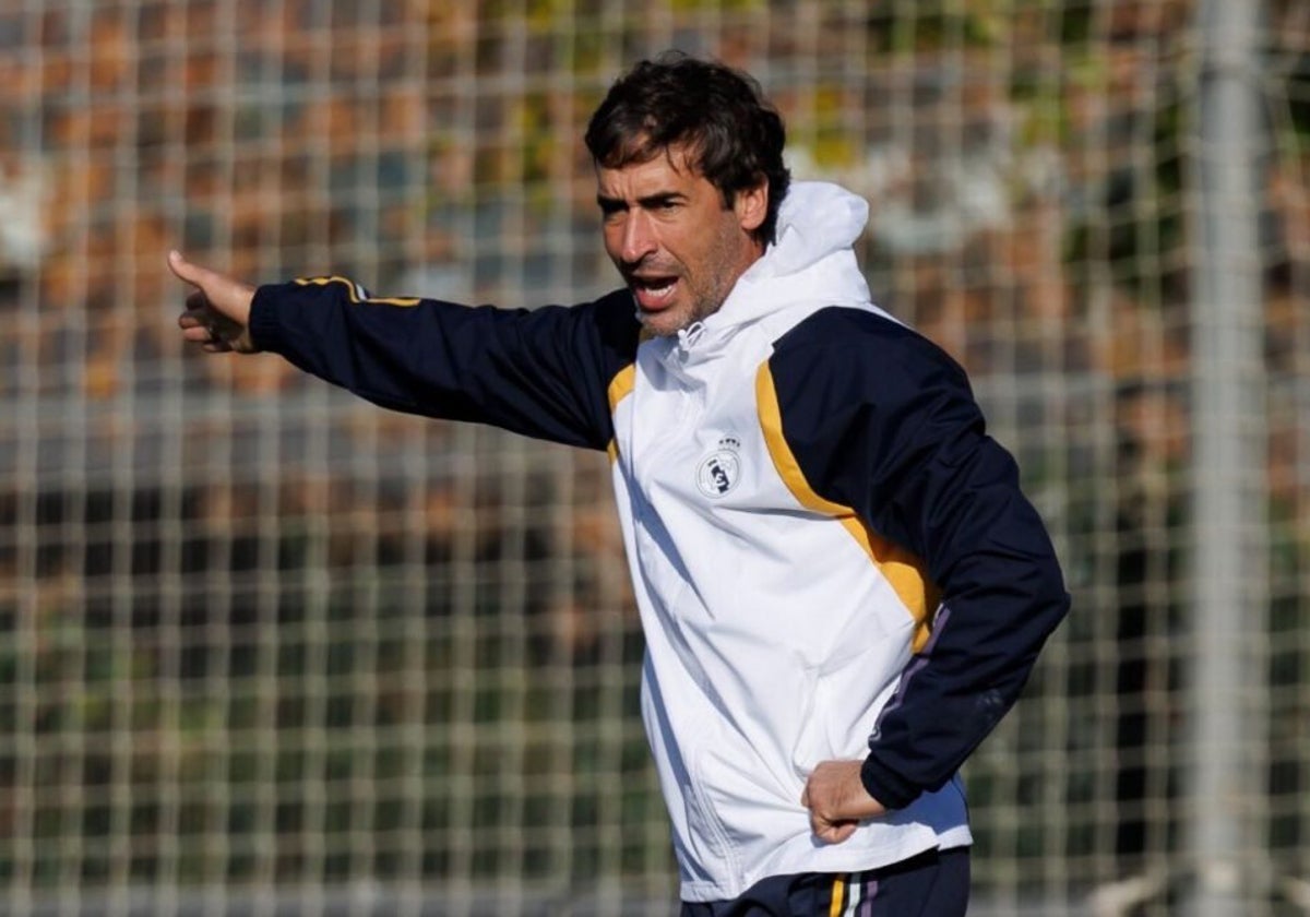 Raúl González Blanco, aún entrenador del Real Madrid Castilla