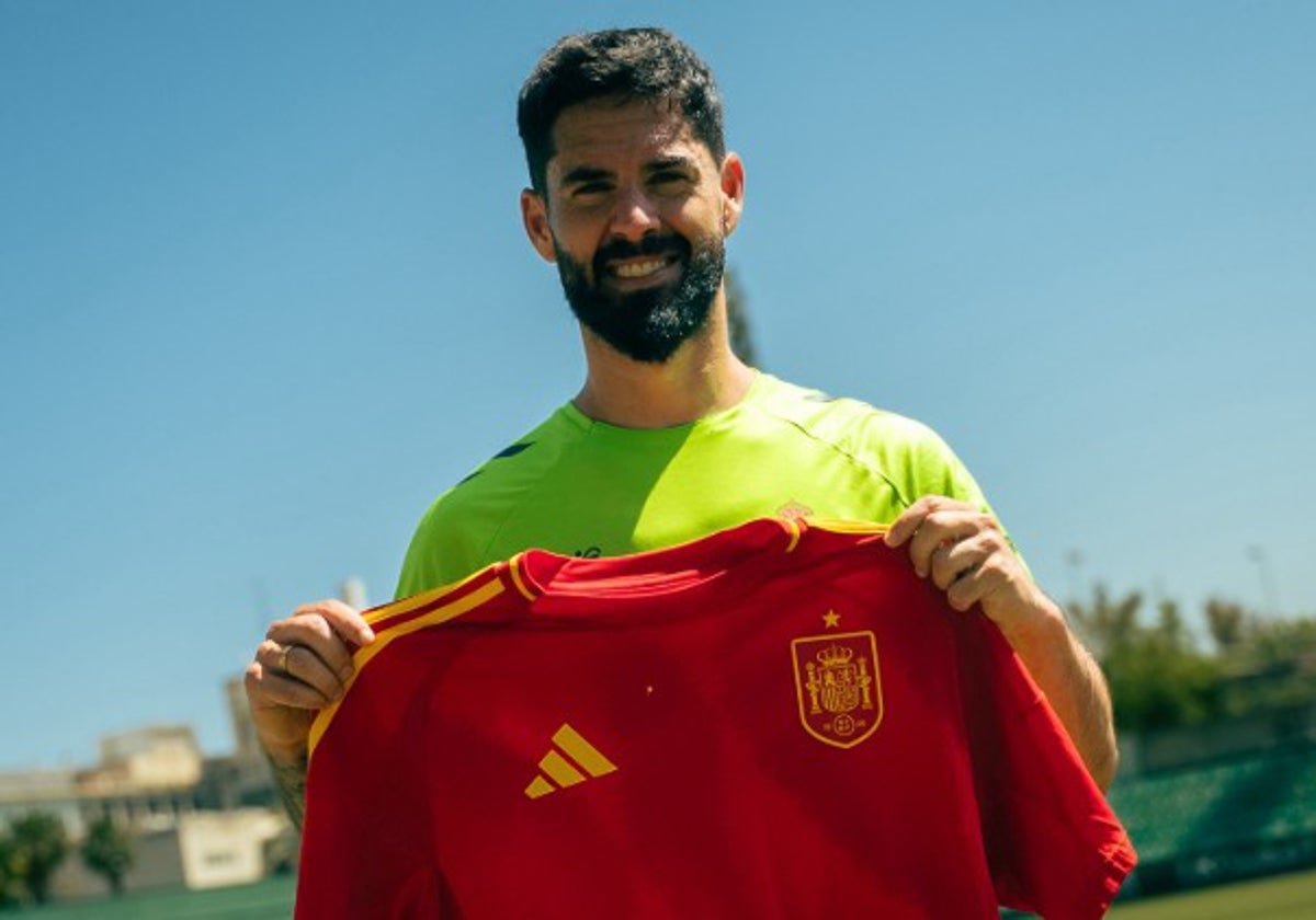 Isco, con la camiseta de España