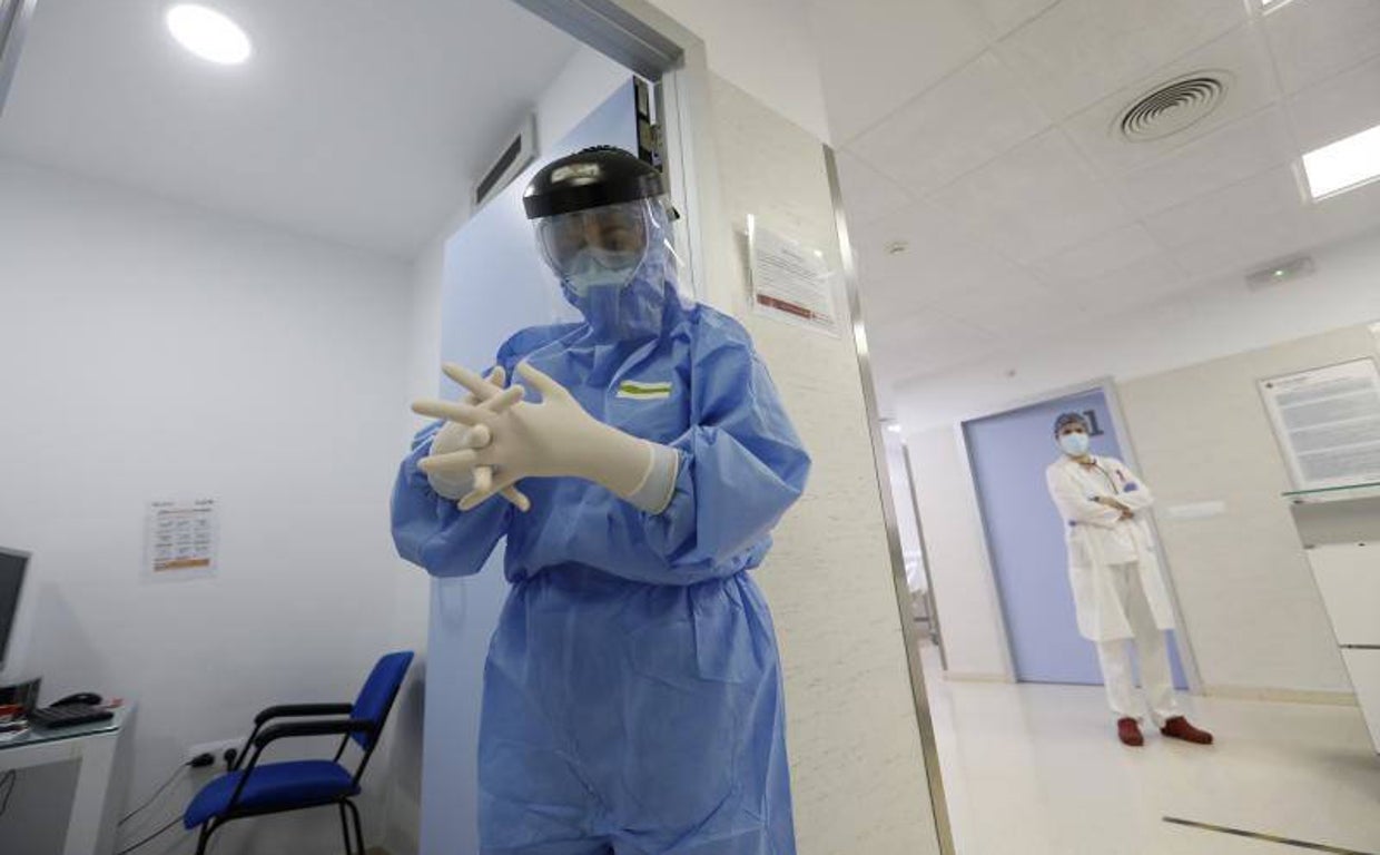 Personal sanitario en un hospital andaluz