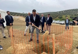 La Junta pone la primera piedra de la depuradora de Rute, en la que invertirá 18 millones