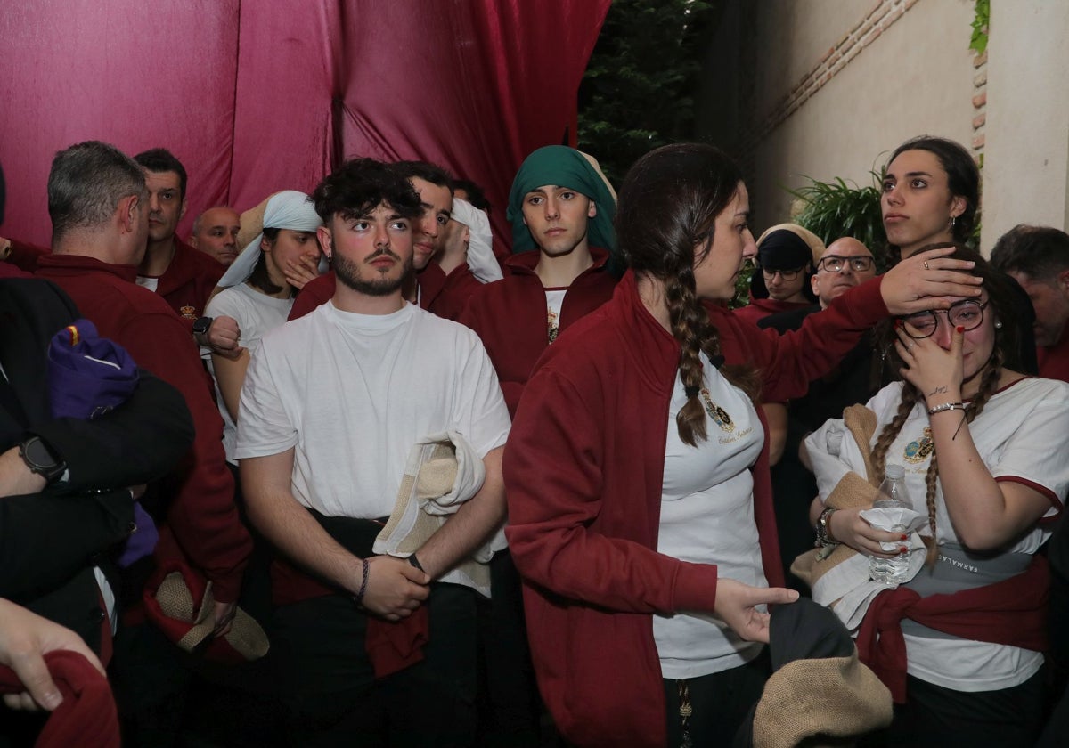 La lluvia ha obligado a suspender la procesión de la Estación de la Penitencia de la Sentencia de Cristo en Palencia