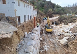 Continúan los trabajos de emergencia para la reparación de los daños causados por la dana en Letur