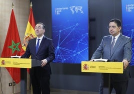 Albares recibe a Bourita para reafirmar el apoyo de España al plan de autonomía marroquí para el Sáhara