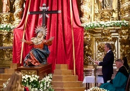 El arquitecto de la cúpula de la Vera Cruz ofrece a la Virgen «la zozobra los reproches y el sufrimiento» que causó la obra