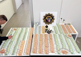 Pillados con 70.000 euros en billetes falsos en un control de tráfico en Valencia