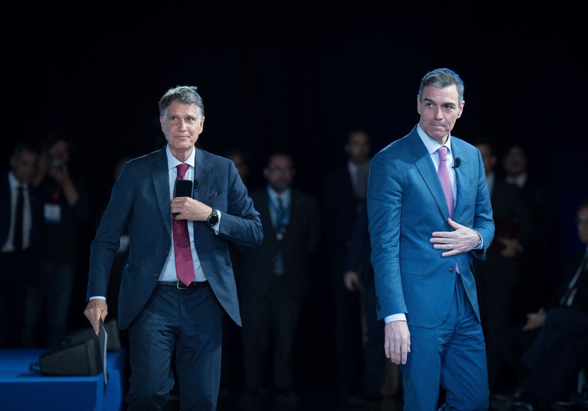 El presidente del Gobierno, Pedro Sánchez, asiste a la inauguración del Cercle d'Economia en Barcelona