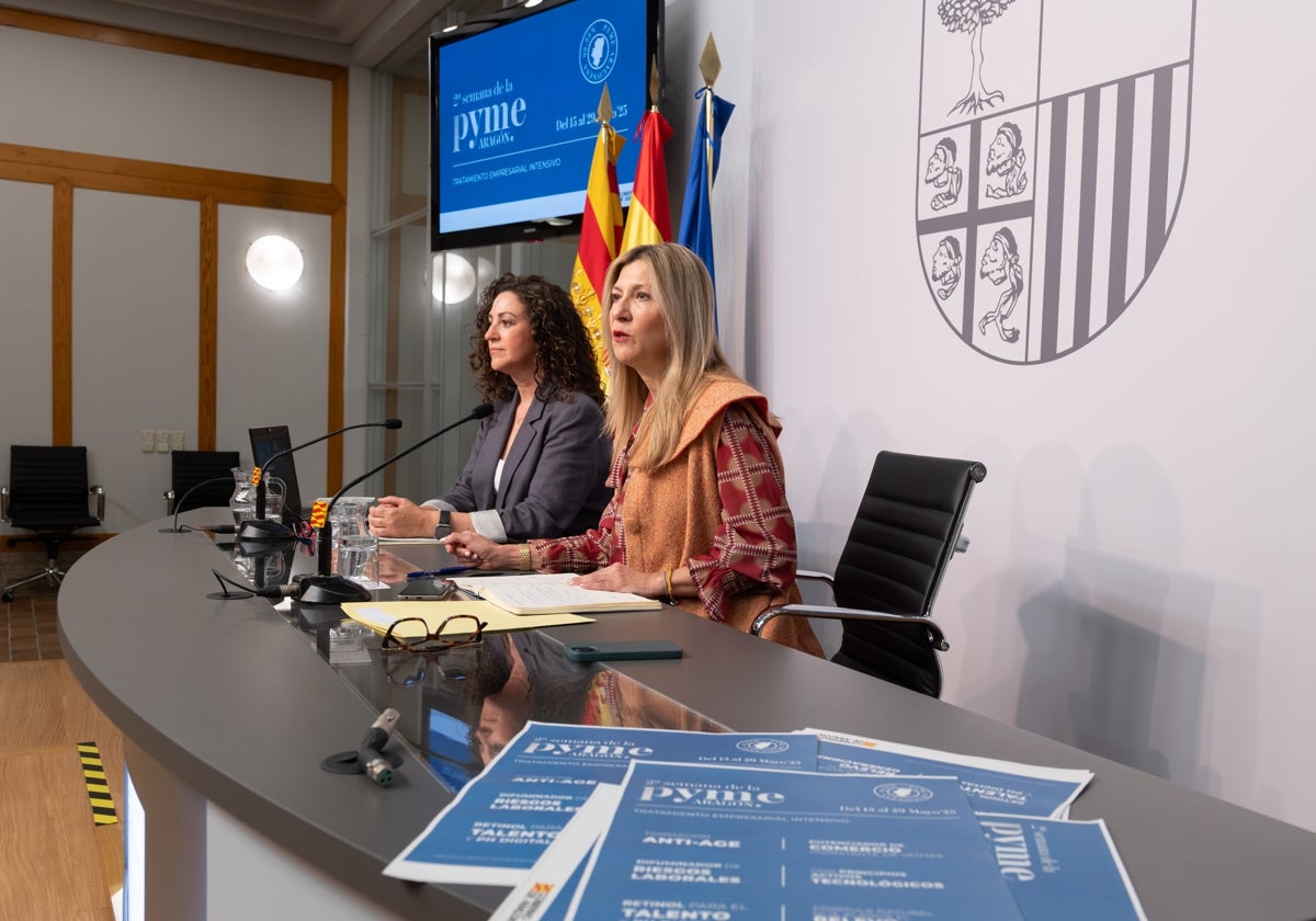 La vicepresidenta y portavoz del Gobierno aragonés, Mar Vaquero, preguntada en otra rueda de prensa por el recurso del Gobierno central en contra de Aragón