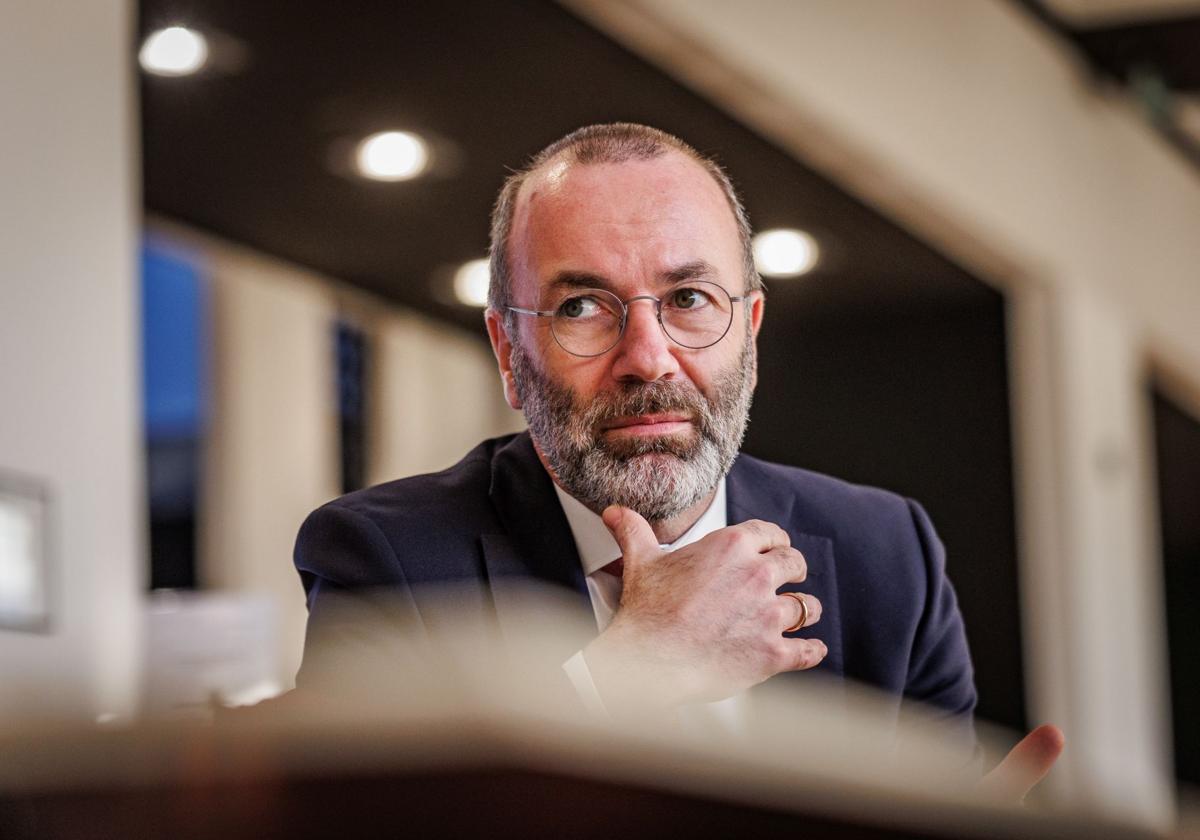 El líder de los populares europeos, Manfred Weber