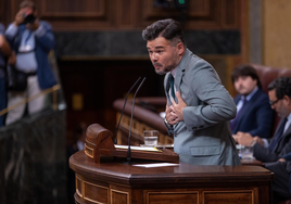 Rufián avisa a Sánchez: «Si la corrupción escala, le vamos a exigir que la gente decida»