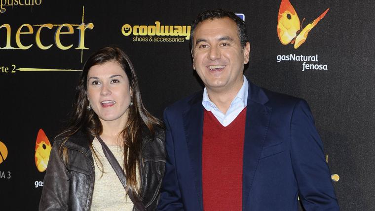 Roberto Brasero junto a su mujer, Beatriz
