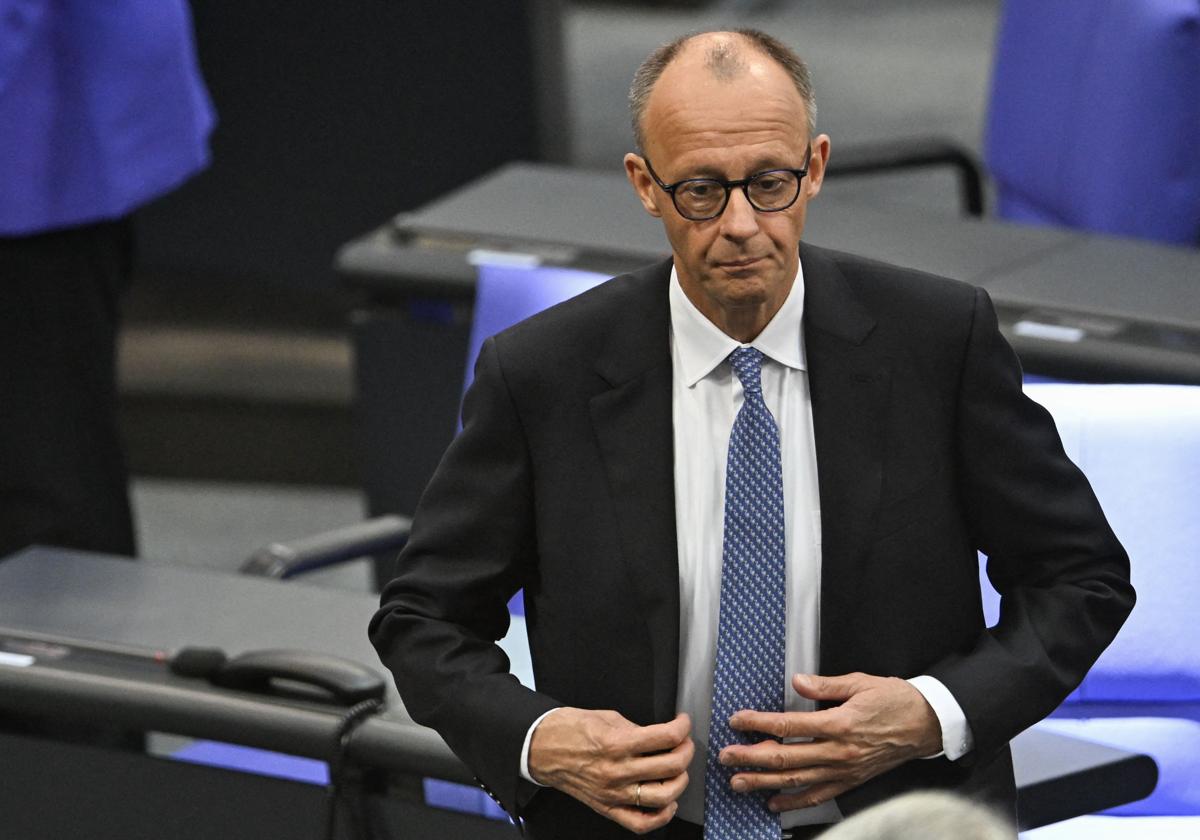 El candidato de los conservardores, Friedrich Merz