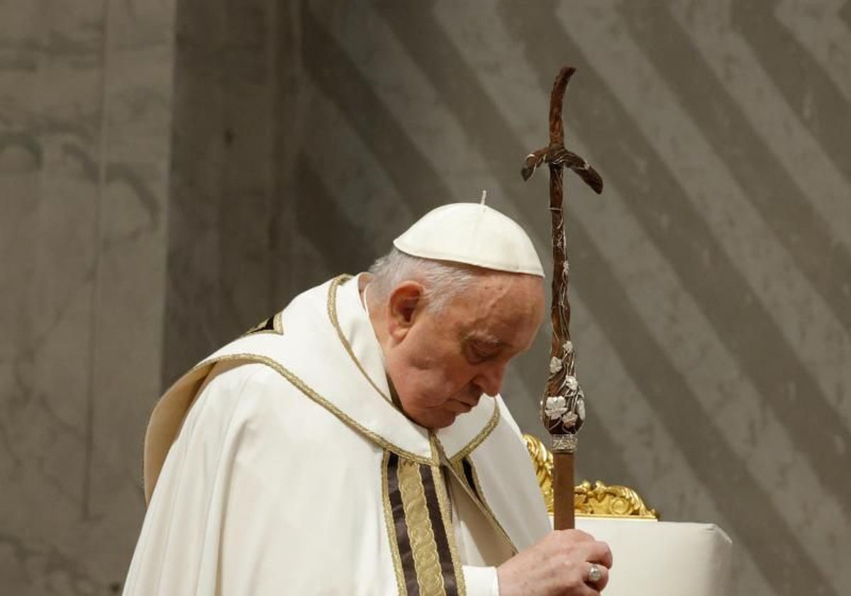El Papa Francisco durante la misa crismal el pasado Jueves Santo
