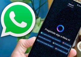 El nuevo círculo azul de WhatsApp puede realizar varias tareas