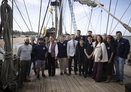 Imágenes de la llegada a Huelva del Galeón Andalucía
