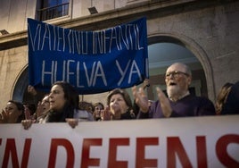 Concentración por la sanidad pública celebrada el pasado 20 de febrero