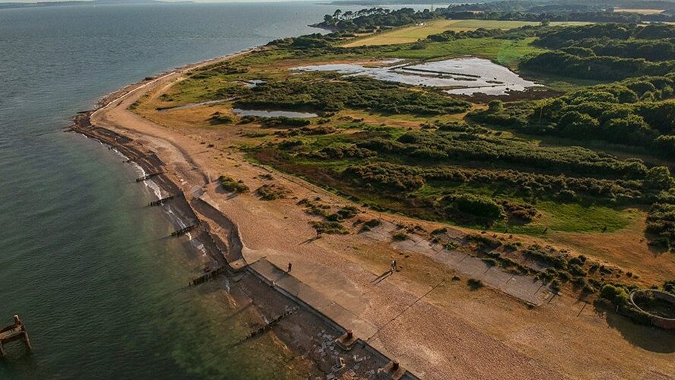Vista aérea de la Playa de Nueva Umbría