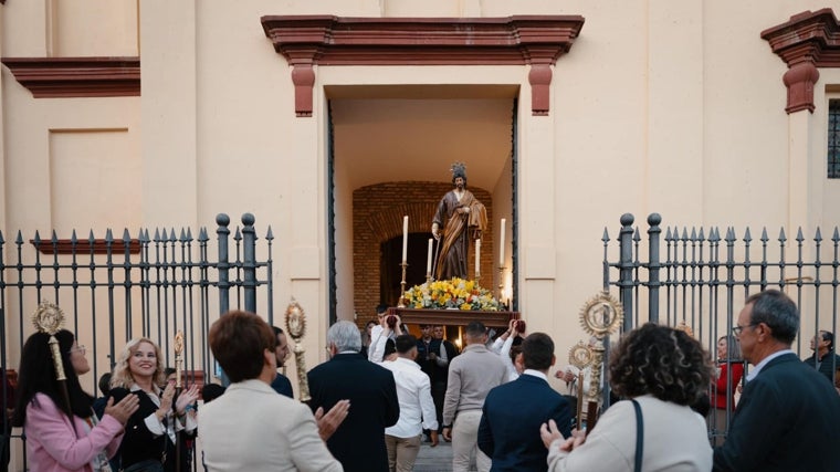 Imagen de la emblemática romería de San José Obrero en Trigueros
