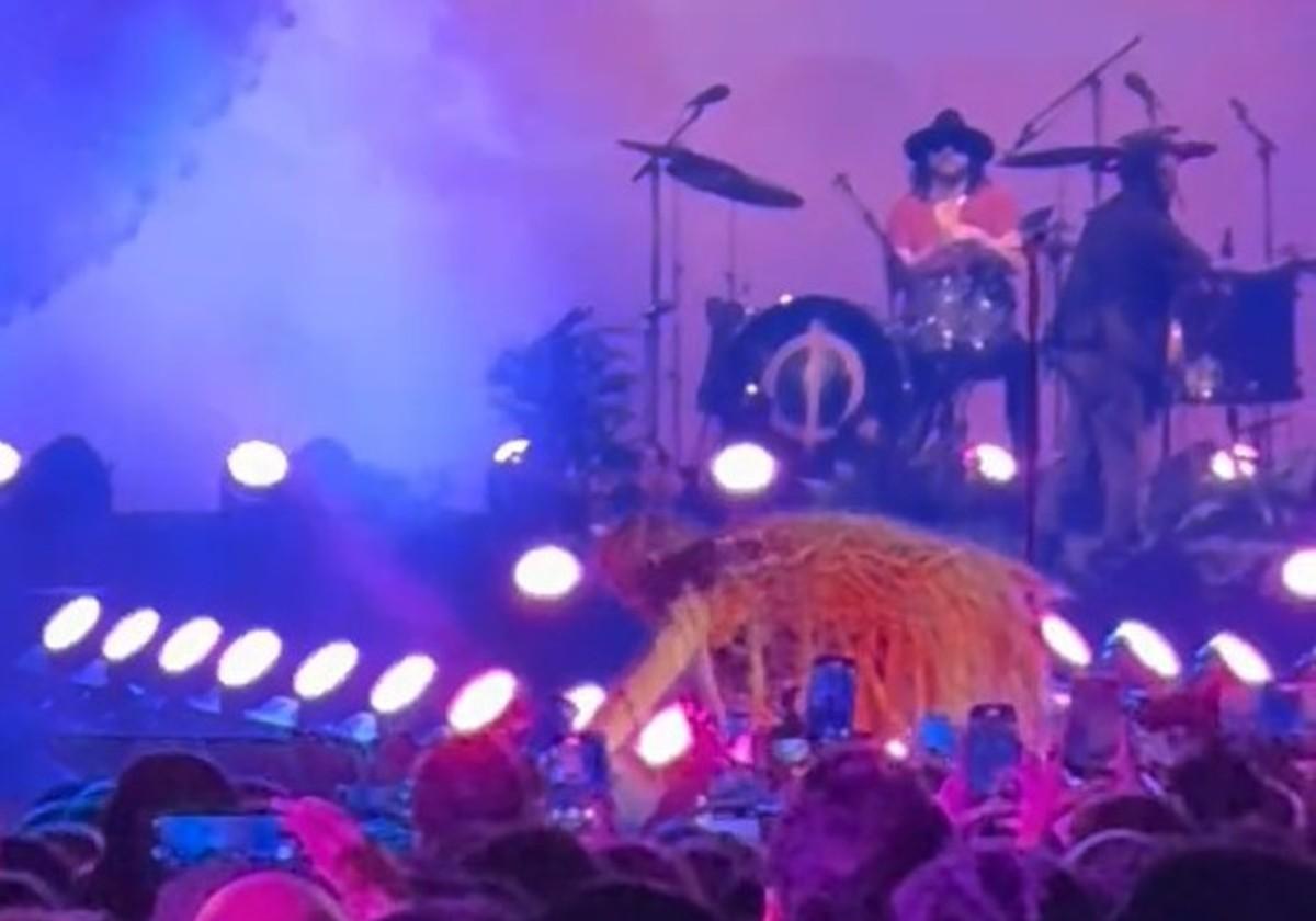 Captura de pantalla del vídeo de Tiktok del momento