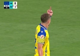 El desafortunado gesto de Ontiveros, el mejor jugador del Cádiz CF esta temporada