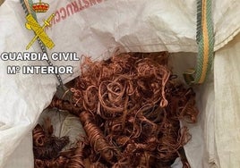 Siete detenidos por el robo de 3.000 kilos de cobre en tres plantas fotovoltáicas de Cádiz