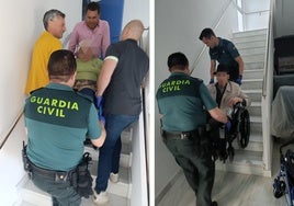 El apagón en una residencia de 80 ancianos de Conil, la Guardia Civil ayudó a subirlos a peso a sus habitaciones