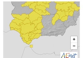 La Aemet activa el aviso en amarillo en Cádiz por tormentas y lluvias: se espera «una noche eléctrica»