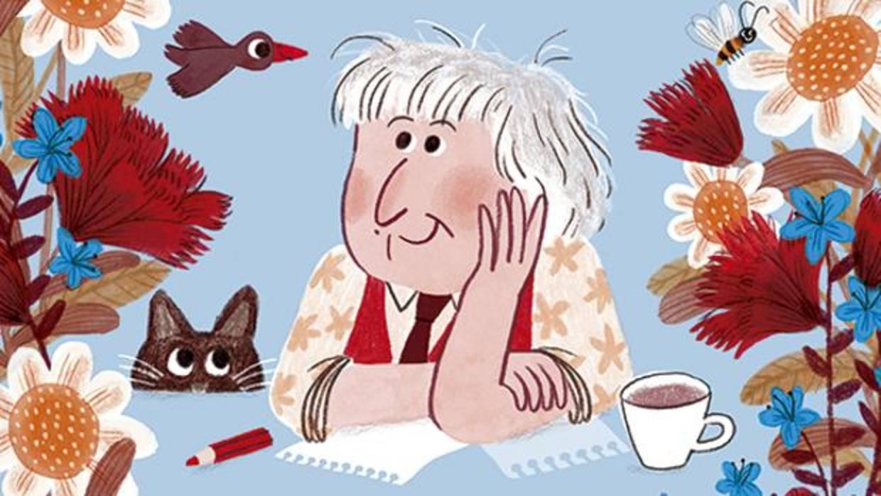 Gloria Fuertes. Ilustración de Marta Altés