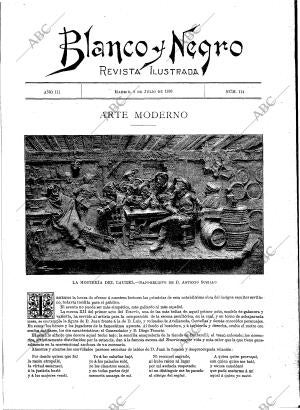 BLANCO Y NEGRO MADRID 08-07-1893